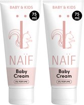 Bol.com Naïf - 0% Parfum Baby Crème Voordeelset - Baby's en Kinderen - met Natuurlijke Ingrediënten - 2x75ml aanbieding