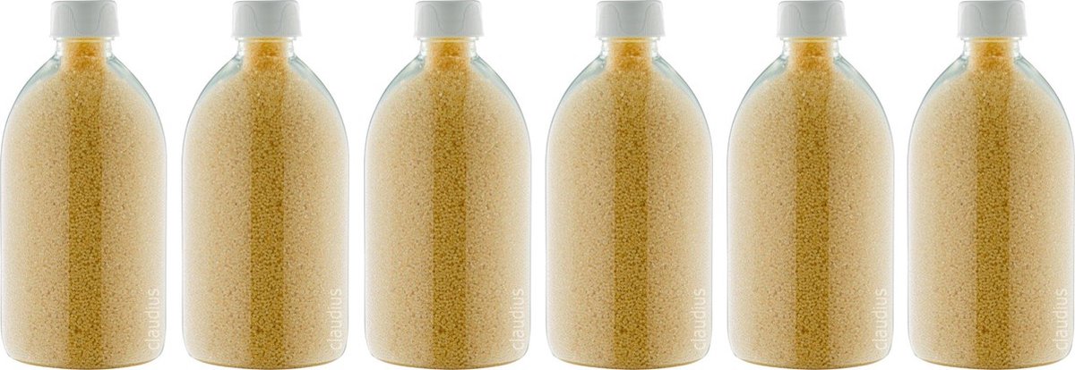 Goedkoopste Badkaviaar Zen Moment - 400 gram - Fles met witte dop- set van 6 stuks - bad parels voor in bad