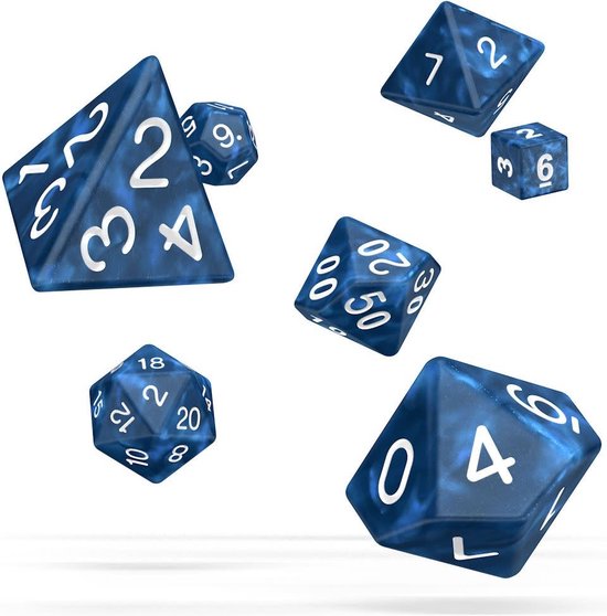 Oakie Doakie Dice Set RPG Glow in the Dark - Lava (7) | Chaos Cards
