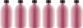 Badkaviaar Rozen - 400 gram - Fles met zwarte dop - set van 6 stuks - bad parels