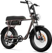 Bol.com Pinscher Fatbike Elektrische Fatbikes - Elektrische Fiets - E Bike - Coffee aanbieding