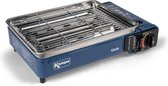 Bol.com Kampa Sizzle Draagbare Camping Barbecue Gas Grill 34 x 26 cm Blauw aanbieding