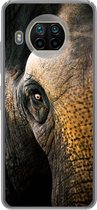 Geschikt voor Xiaomi Mi 10T Lite 5G hoesje - Olifant - Close up - Dieren - Natuur - Siliconen Telefoonhoesje