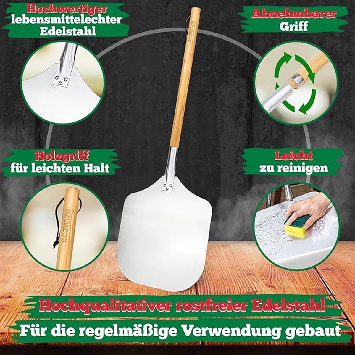 Pizza Schop / Pizza schuiver geperforeerd,