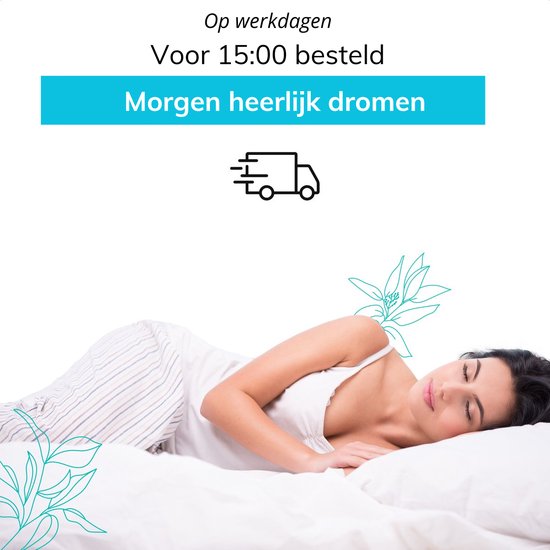 Maan matras® Topper - topper 120x200 - Topdekmatras - Matrashoes met rits  