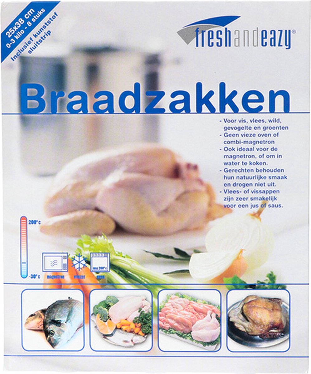 Goedkoopste Braadzak voor Kip Polyester 250 x 380mm Transparant