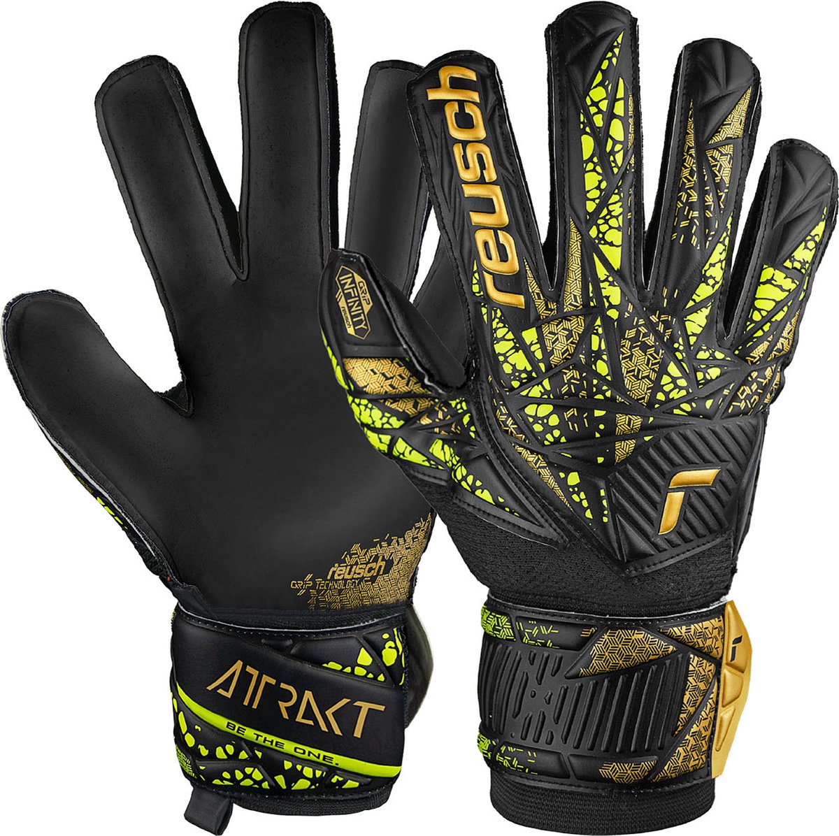 Reusch Attrakt Infinity Finger Support Junior Keepershandschoenen Kinderen - Maat 5 - Reusch