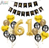 XXL party ® Ballon aluminium numéro 61 - XXL numéro 6 et