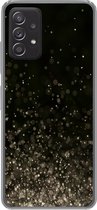 Geschikt voor Samsung Galaxy A53 5G hoesje - Glitter - Abstract - Zwart - Siliconen Telefoonhoesje