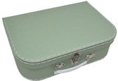 Koffertje karton groen Groot 35,3x23,7x9,8CM