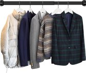 Garderobestangen, uittrekbare kledingstang, 35-60 cm, kledingstandaard, garderobestang en accessoires voor het ophangen van kleding voor de slaapkamer.