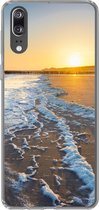 Geschikt voor Huawei P20 hoesje - Het strand bij Domburg - Siliconen Telefoonhoesje