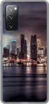 Geschikt voor Samsung Galaxy S20 FE hoesje - New York - Storm - Skyline - Siliconen Telefoonhoesje