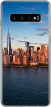 Samsung Galaxy S10 hoesje - New York - Skyline - Boot - Siliconen Telefoonhoesje