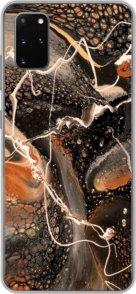 Telefoonhoesje Geschikt voor Samsung Galaxy S20 Plus hoesje - Verf - Design - Abstract - Siliconen Telefoonhoesje Telefoonhoesje