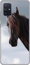 Telefoonhoesje Geschikt voor Samsung Galaxy A71 hoesje - Paarden - Lucht - Portret - Siliconen Telefoonhoesje