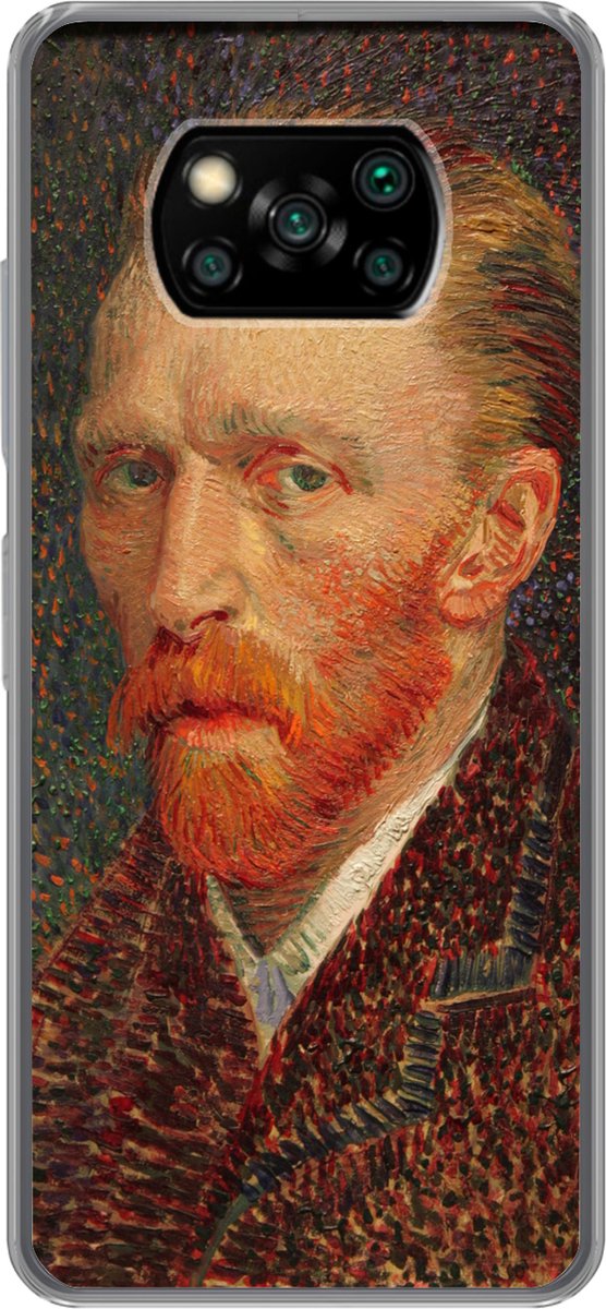 Telefoonhoesje Geschikt voor Xiaomi Geschikt voor Poco X3 NFC hoesje - Zelfportret - Vincent van Gogh - Siliconen Telefoonhoesje Telefoonhoesje