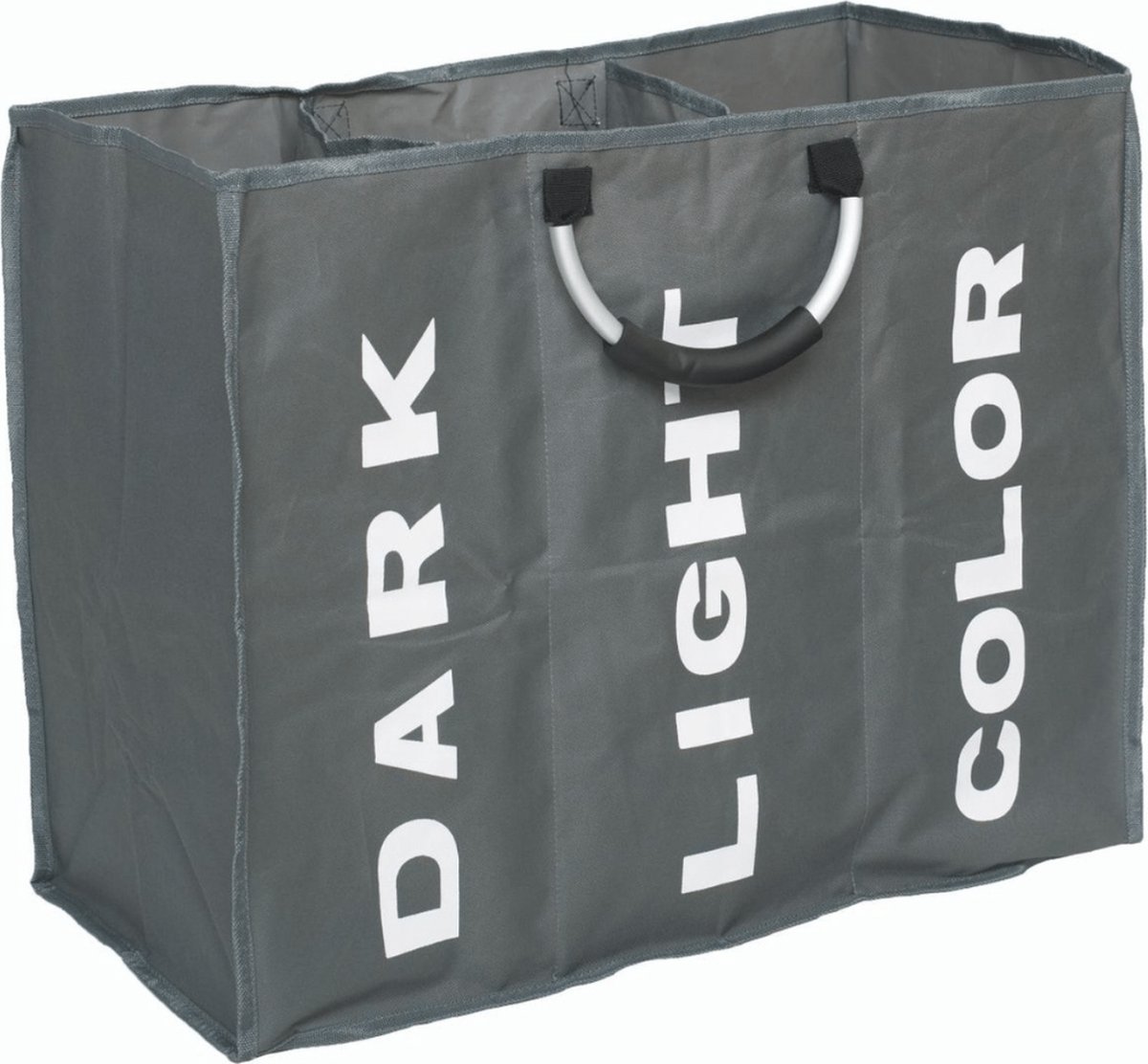 Goedkoopste Nivard Wassorteerder 3 Vakken - Wassorteerder - Wasmand 3 Vakken - Laundry Basket - Laundry Bag - Donkergrijs