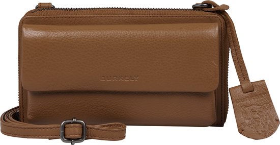 BURKELY Lush Lucy Dames Phone Wallet Wide - Cognac