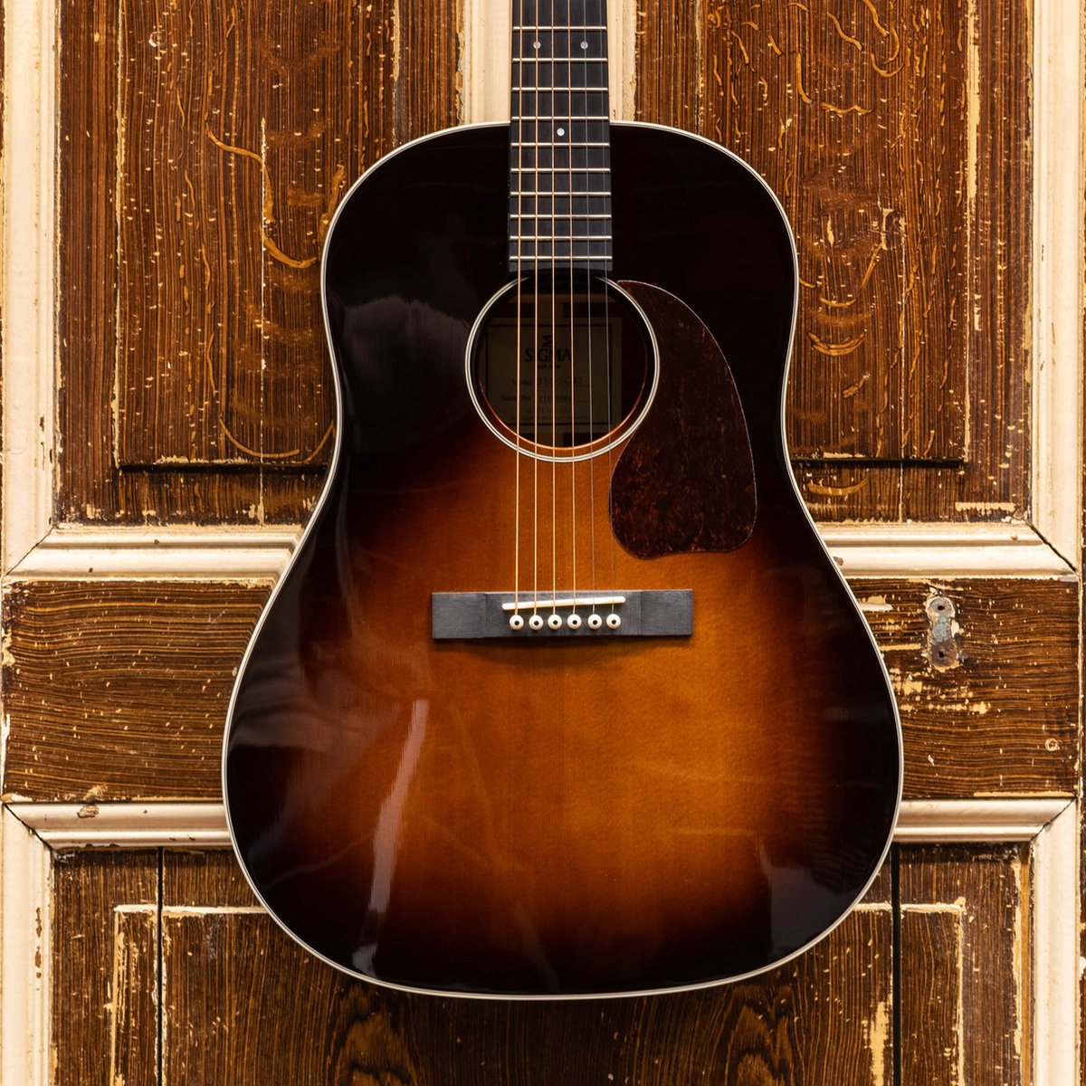 Sigma Guitars JM-SG45 Sunburst elektrisch-akoestische westerngitaar met gig bag