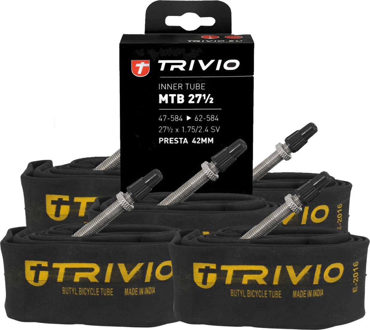 Trivio - MTB Binnenband 27½X1.75/2.4 SV 42MM Presta 5 stuks voordeelpakket
