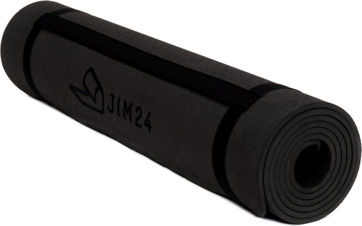 Jim24 Yogamat - Yoga Mat Antislip - Zwart thumbnail 3