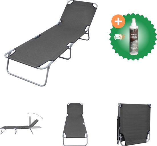 Tuinstoel Foxx met hoge rugleuning - Alu Stapelbare stoel - Charcoal | Tuincentrum
