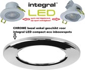 Integral LED - Bezel - CHROME - Convient uniquement aux spots encastrés éco compacts Intgral LED