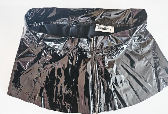 Maje Joyu minirok van schapenleer met metallic finish • Goud • de Bijenkorf