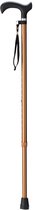 Wandelstok Bruin met ergonomisch comfort handvat en polsbandje - Loopstok - Verstelbaar 76 - 98,5 cm - Lichtgewicht