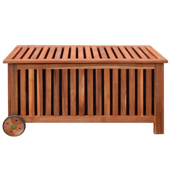 Tuin Kussenbox Bruin Hout 118x52x58cm Tuinbox Opbergebox