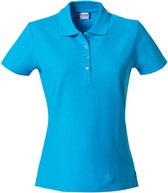 Clique Basic Polo Women 028231 - Turquoise - M