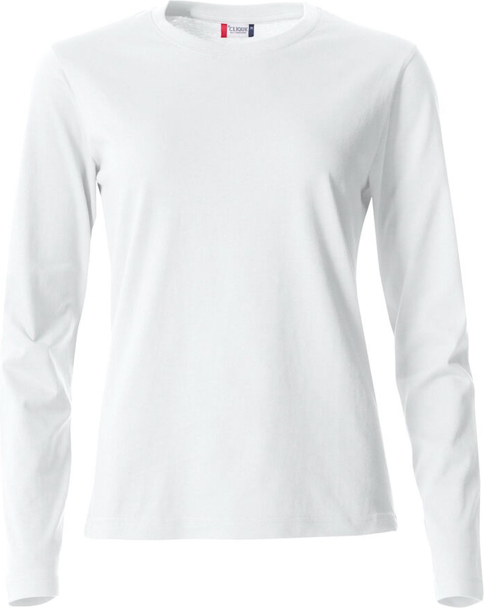 Clique Basic-T L/S Women 029034 - Wit - M