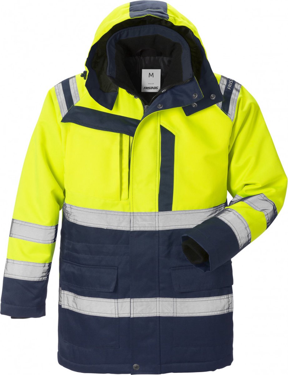 Fristads Hi Vis Winterparka Klasse 3 4042 Pp Hi-Vis Marineblauw