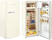 Réfrigérateur rétro avec congélateur HCK BC-330RD - H 152cm -281 L - Couleur crème