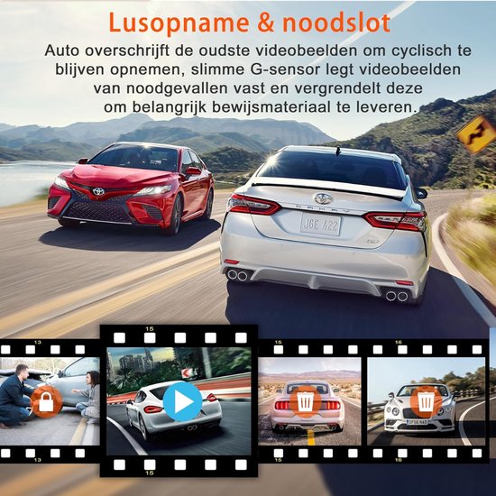 VANTRUE X4S WiFi Dashcam 4K 30FPS, 1440P 60FPS/1080P 120FPS Avant, 3 Pouces IPS Camera de Bord