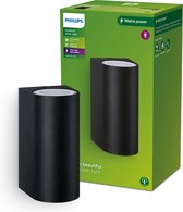 Bol.com Philips Nightingale wandlamp - zwart - up and downlight aanbieding