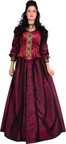 Wilbers & Wilbers - Costume Le Moyen-Âge et Renaissance - Costume de dame décente de Castlewijn - Rouge - Taille 42 - Déguisements - Déguisements