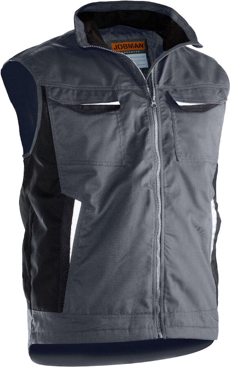 Jobman 7517 Service Vest Lined 65751720 - Donkergrijs - XL