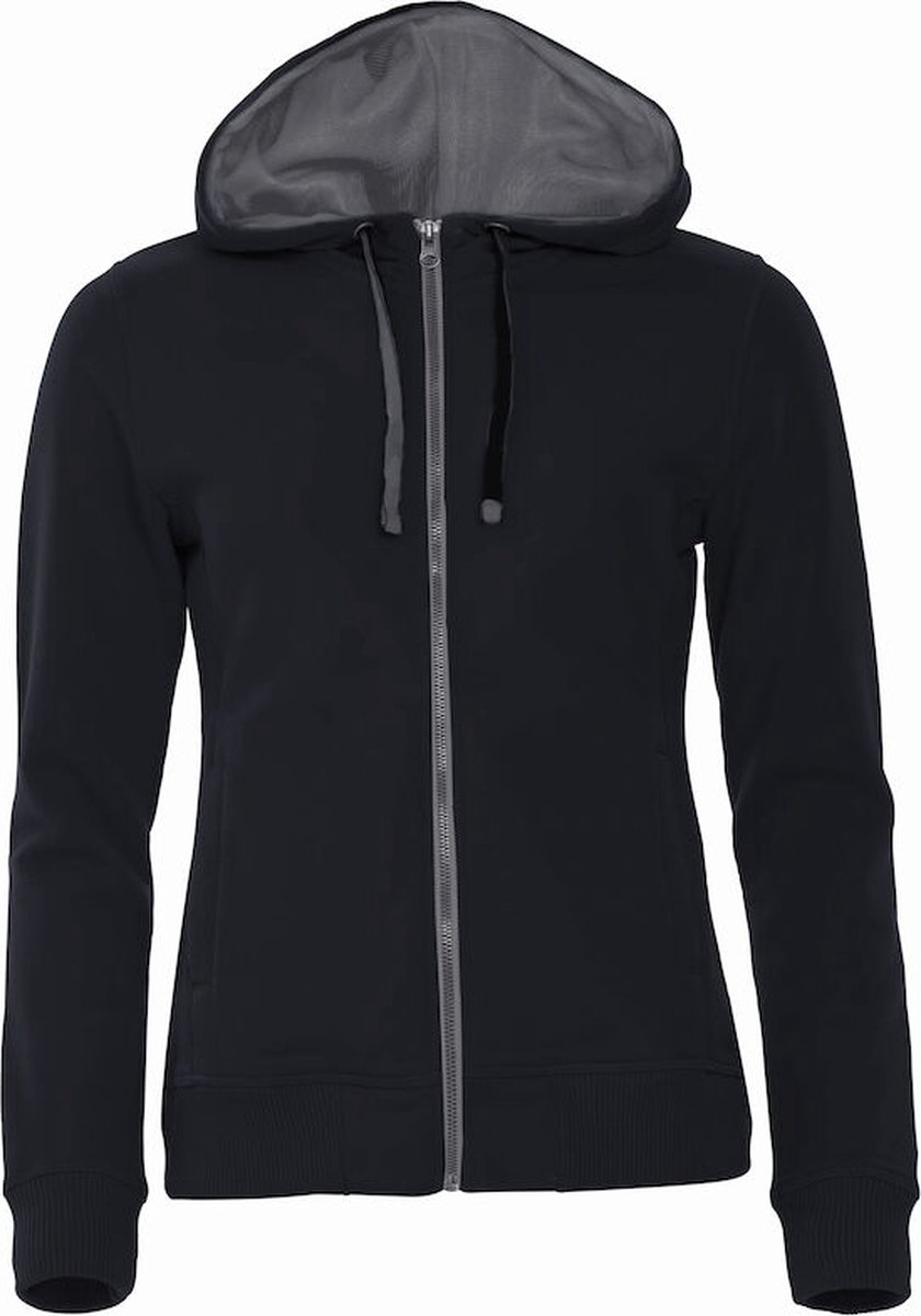 Clique Classic Hoody Full Zip Women 021045 - Zwart - S