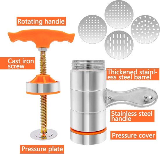 Kitchenaid pastahulpstuk 5KSMPRA, 3-delig, roestvrij staal, zilver Kitchenaid pastahulpstuk 5KSMPRA, 3-delig, roestvrij staal, zilver