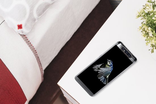 Coque Samsung Galaxy A80 - Vogels - Ressorts - Zwart - Coque de téléphone en Siliconen