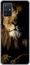 Coque Samsung Galaxy A51 - Lion - Léger - Zwart - Siliconen - Sinterklaas - Noël - Cadeaux - Cadeaux chaussures