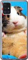 Geschikt voor Samsung Galaxy A52 5G hoesje - Cavia - Grappig - Kroon - Kinderen - Jongens - Meisjes - Kindje - Siliconen Telefoonhoesje