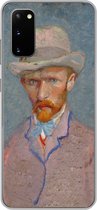 Telefoonhoesje Geschikt voor Samsung Galaxy S20 hoesje - Zelfportret - Vincent van Gogh - Siliconen Telefoonhoesje