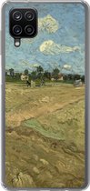 Geschikt voor Samsung Galaxy A12 hoesje - Geploegde akkers - Vincent van Gogh - Siliconen Telefoonhoesje