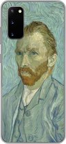 Telefoonhoesje Geschikt voor Samsung Galaxy S20 hoesje - Zelfportret - Vincent van Gogh - Siliconen Telefoonhoesje