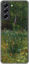 Geschikt voor Samsung Galaxy S21 FE hoesje - Asnières - Vincent van Gogh - Siliconen Telefoonhoesje