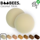 BOOBEES Cache-tétons - Cache-tétons - 10 cm - Noix de coco - Couleur peau claire - Couche adhésive en Siliconen - Réutilisable - Résistant à la baignade - Invisible - 2 pièces