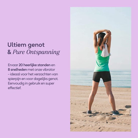 Eva® Personal Massager - Magic Wand - Vibrator voor Vrouwen - Krachtige Clitoris Stimulator - 75% Intensere Stimulatie - 20 Standen - Fluisterstil - Sex Toys voor Vrouwen - Seksspeeltjes - Cadeau voor Vrouw - Sensuele Audio - Lavender Purple